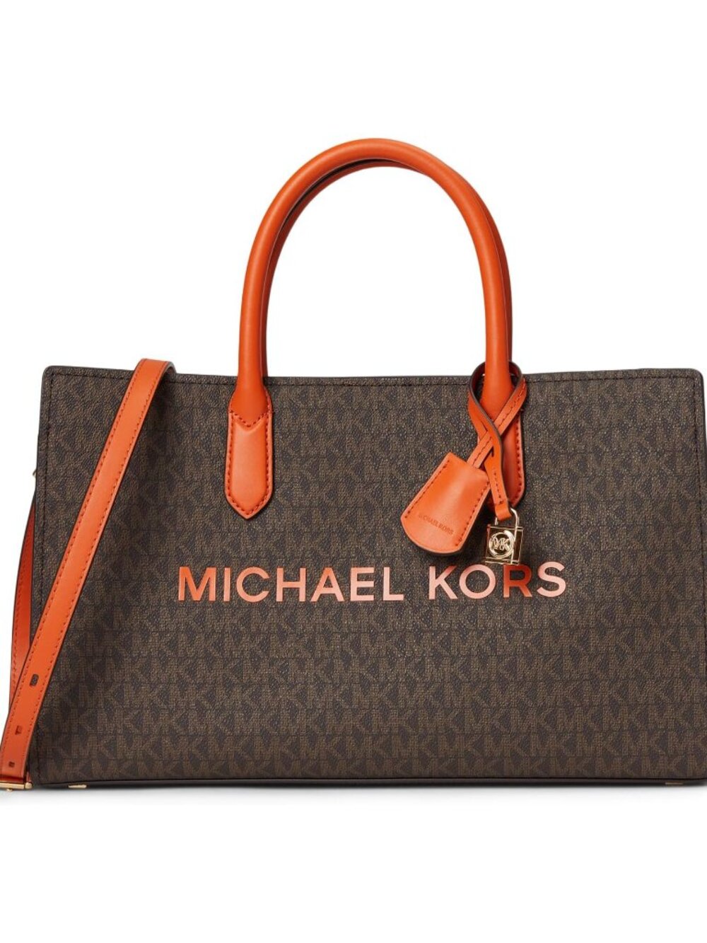 Michael Kors Scarlett Medium East West Satchel - Orange Punch